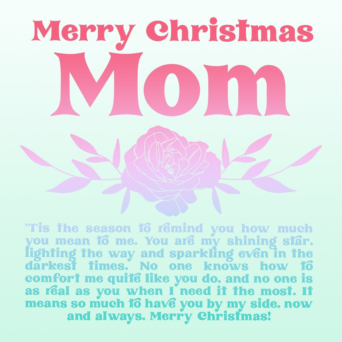 Christmas Gift for Mom Double Circle Necklace