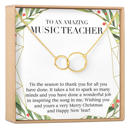 Christmas Gift for Music Teacher Necklace, Multiple Styles