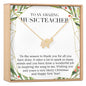 Christmas Gift for Music Teacher Necklace, Multiple Styles
