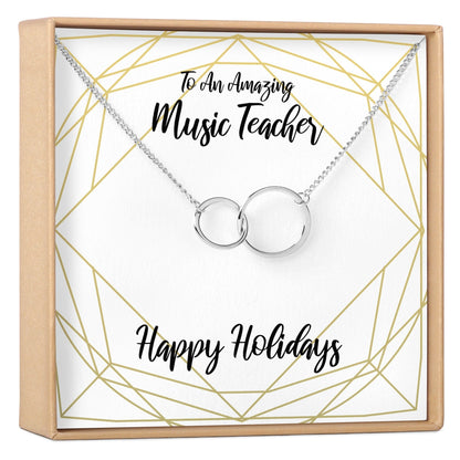 Christmas Gift for Music Teacher Necklace, Multiple Styles