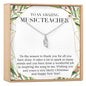 Christmas Gift for Music Teacher Necklace, Multiple Styles