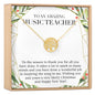 Christmas Gift for Music Teacher Necklace, Multiple Styles