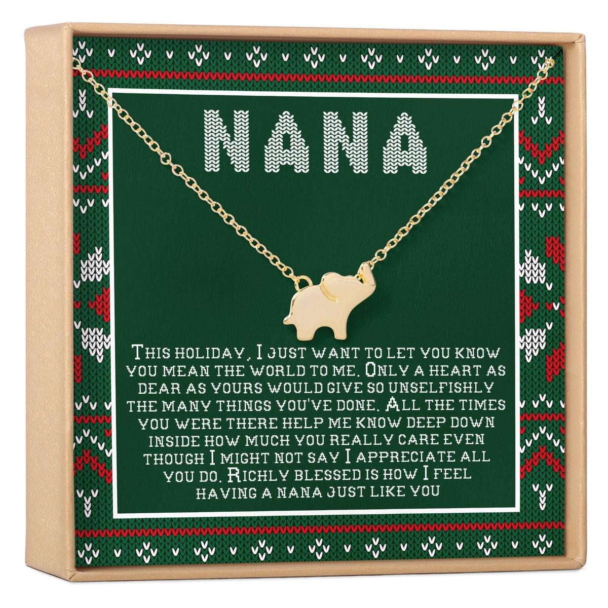Christmas Gift For Nana Necklace, Multiple Styles