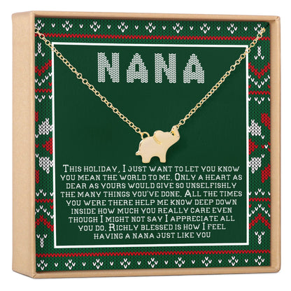 Christmas Gift For Nana Necklace, Multiple Styles