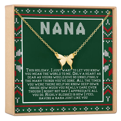 Christmas Gift For Nana Necklace, Multiple Styles