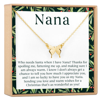 Christmas Gift For Nana Necklace, Multiple Styles