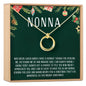 Christmas Gift for Nonna Linked Circles Necklace