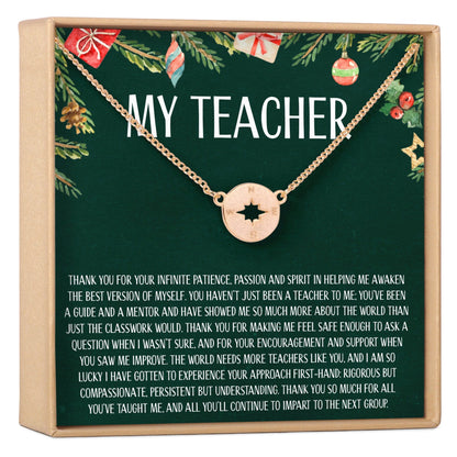 Christmas Gift for Teacher Necklace, Multiple Styles