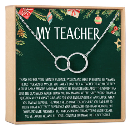 Christmas Gift for Teacher Necklace, Multiple Styles