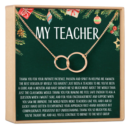 Christmas Gift for Teacher Necklace, Multiple Styles