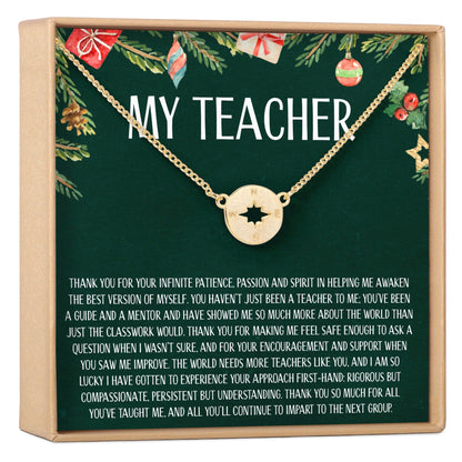 Christmas Gift for Teacher Necklace, Multiple Styles