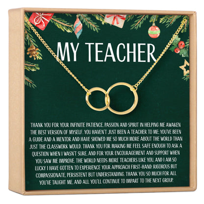 Christmas Gift for Teacher Necklace, Multiple Styles