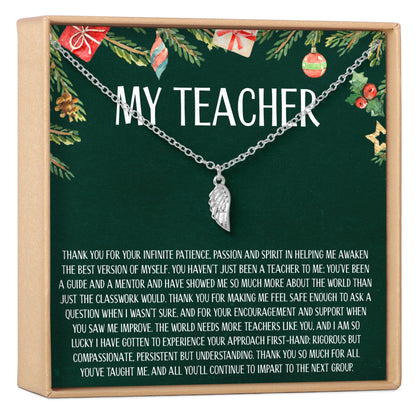 Christmas Gift for Teacher Necklace, Multiple Styles