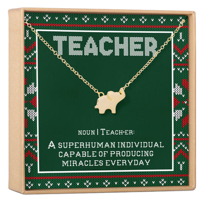 Christmas Gift for Teacher Necklace, Multiple Styles