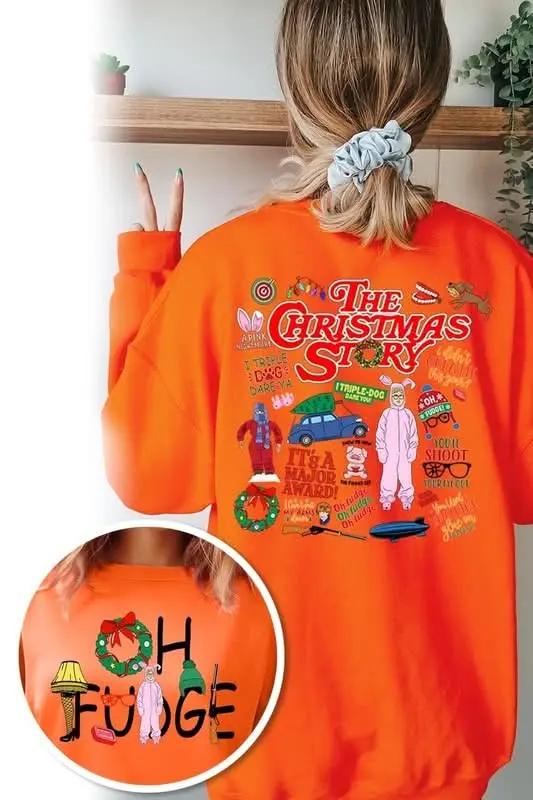 Color Bear Christmas Fleece Sweatshirt | Cozy Unisex