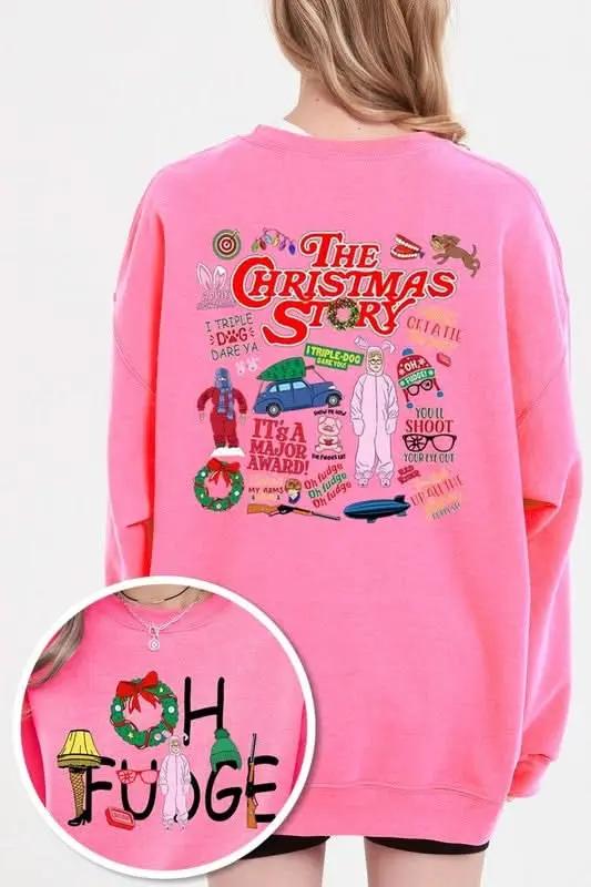 Color Bear Christmas Fleece Sweatshirt | Cozy Unisex