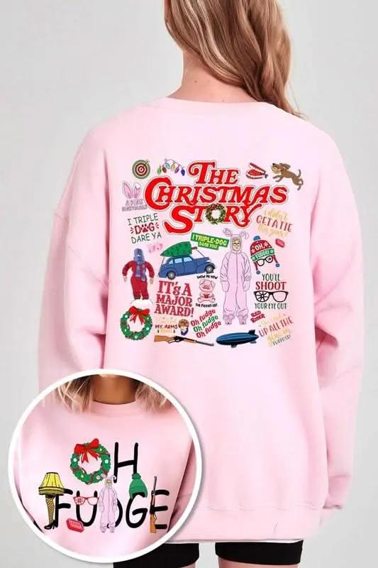 Color Bear Christmas Fleece Sweatshirt | Cozy Unisex