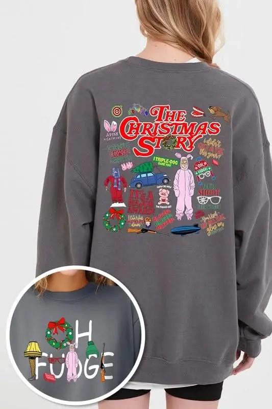 Color Bear Christmas Fleece Sweatshirt | Cozy Unisex