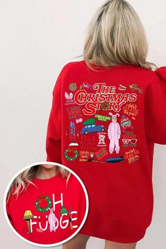 Color Bear Christmas Fleece Sweatshirt | Cozy Unisex
