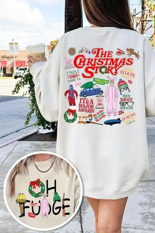 Color Bear Christmas Fleece Sweatshirt | Cozy Unisex