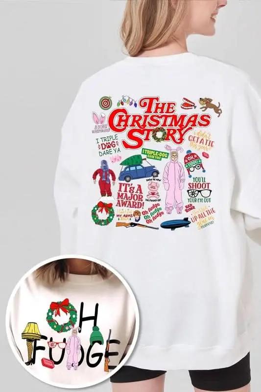 Color Bear Christmas Fleece Sweatshirt | Cozy Unisex