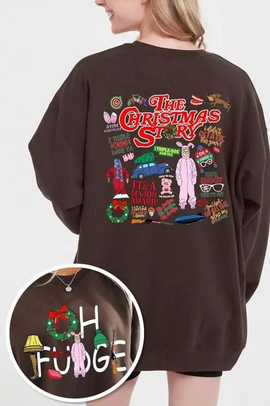Color Bear Christmas Fleece Sweatshirt | Cozy Unisex