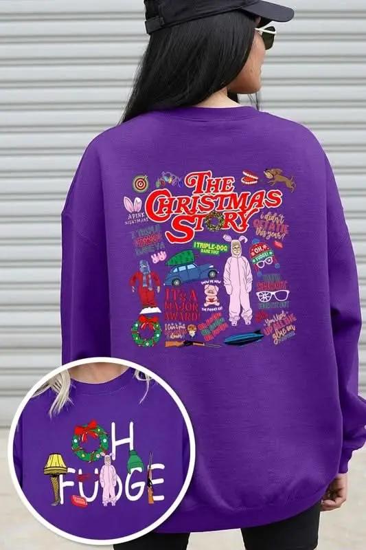 Color Bear Christmas Fleece Sweatshirt | Cozy Unisex