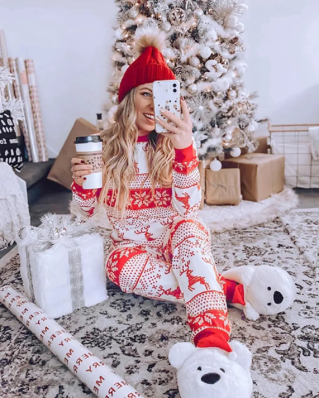 Christmas Pajamas Fall Family Set - # BOAA11710010