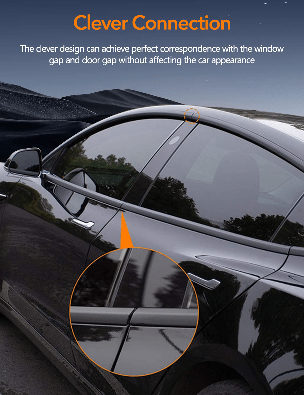 Chrome Delete Kit for Model 3 (2017-2023) | Matte Black Window Trim | PVC