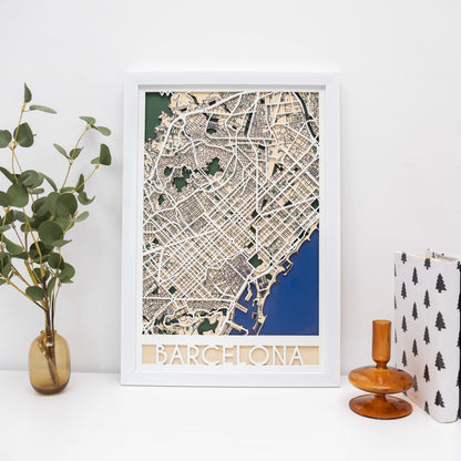 3D City Map Barcelona