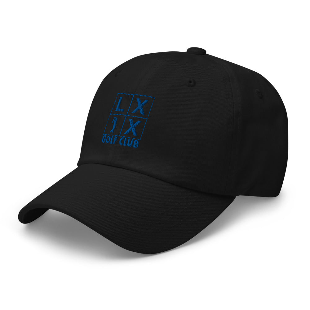 Four Box Logo Dad Hat - Blue Logo
