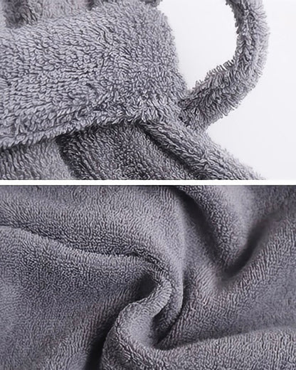 Classic Ultra-Soft Absorbent Cotton Bathrobe / White