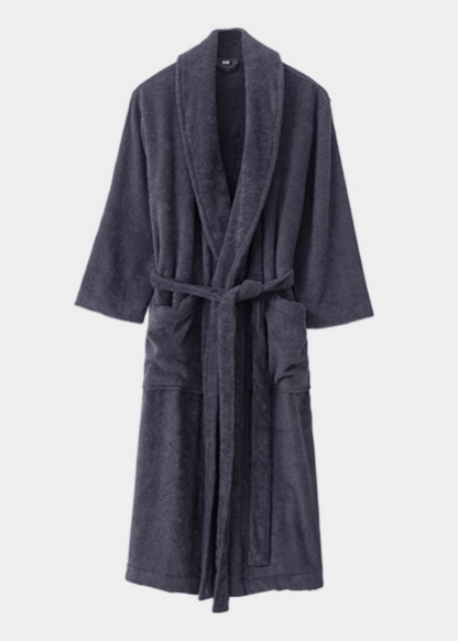 Classic Ultra-Soft Absorbent Cotton Bathrobe / White