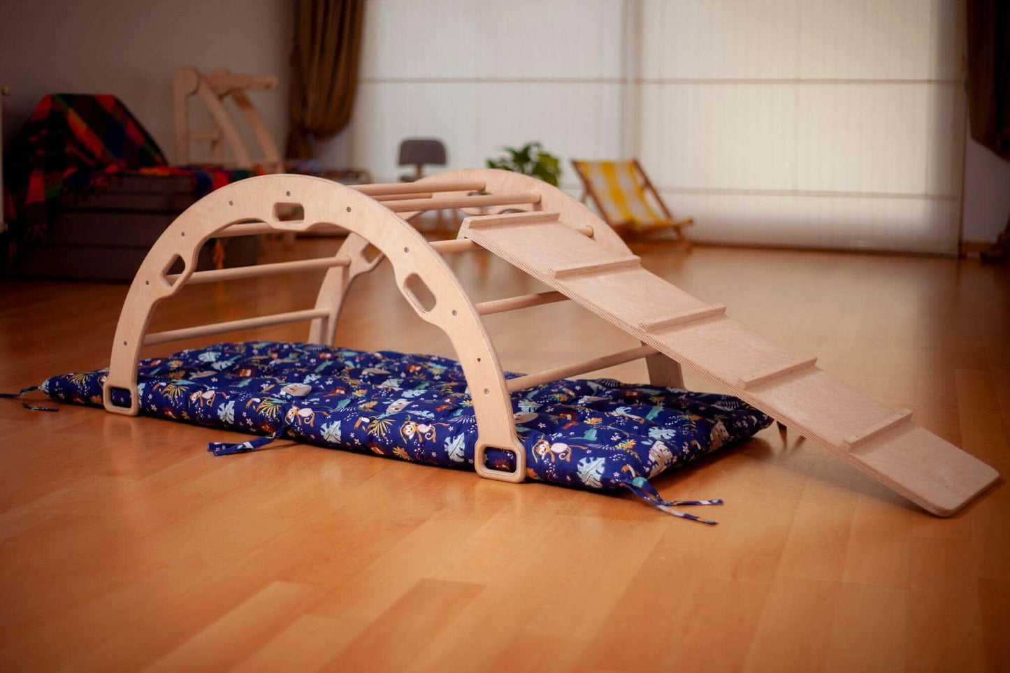 Montessori Climber Set: Arch, Rocker, Ramp, and Pillow