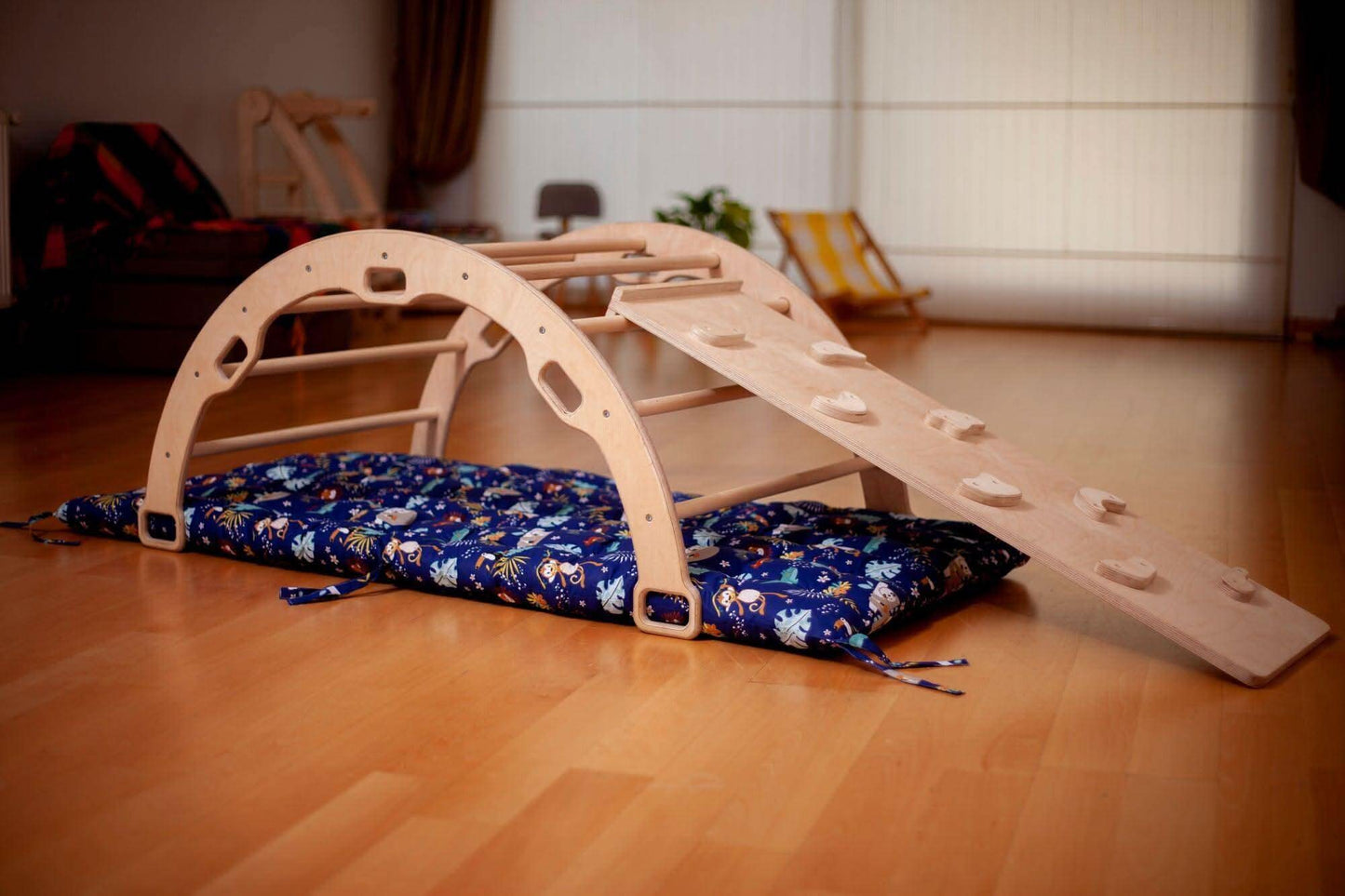 Montessori Climber Set: Arch, Rocker, Ramp, and Pillow