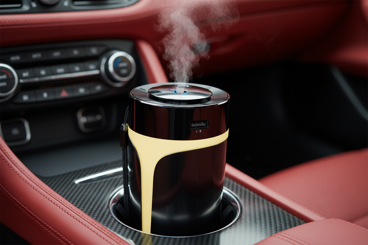 Air Purifier and Humidifier with Bluetooth Music for Cars
