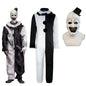 Terrifier 2 Art The Clown Cosplay Costume – Jumpsuit & Mask Halloween Set