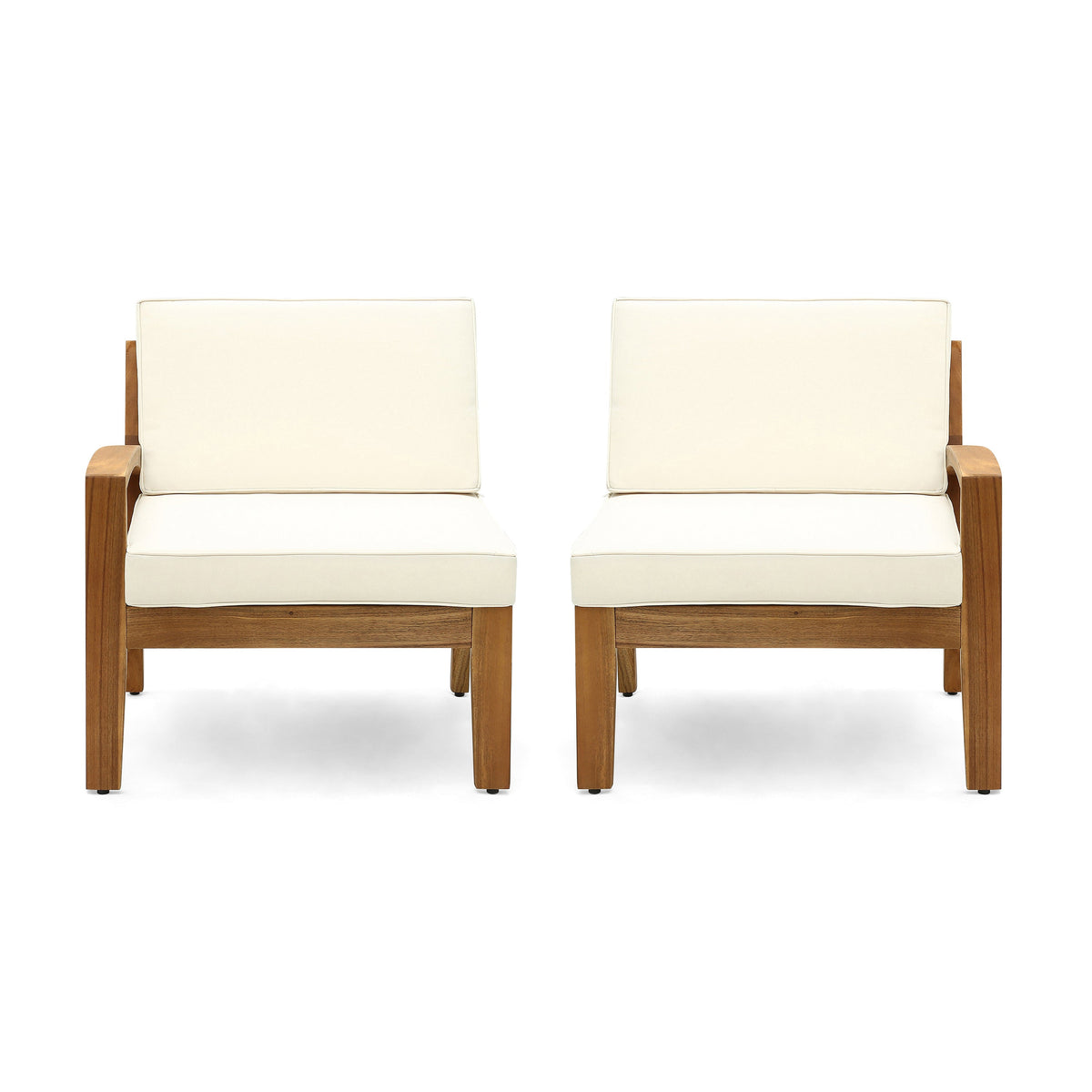 Grenada 5 Seater Acacia Wood Sectional Sofa Set