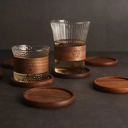 Coasters - Heat Resistant Walnut Wood Square