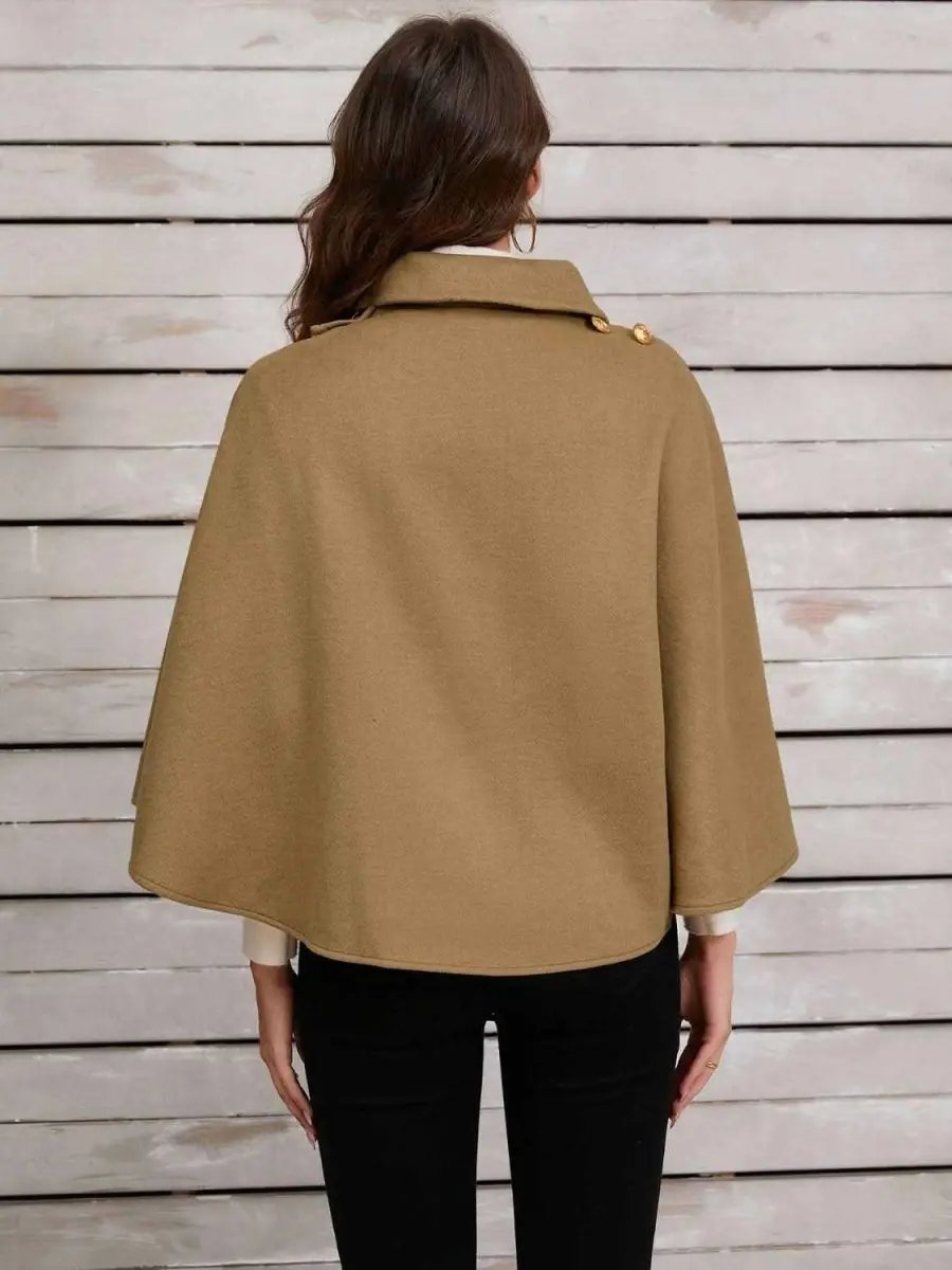 Hats Trendsi Collared Crop Cape Women's Fashion Top - Stylish & Trendy