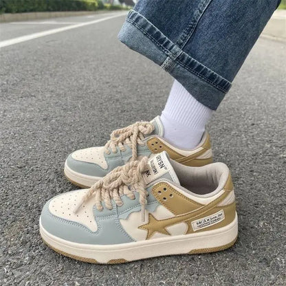 Color Matching Casual Shoes 2022 Vulcanize Sneakers Breathable Sport Walking Running Spring Platform Shoes - # BOAA73510001
