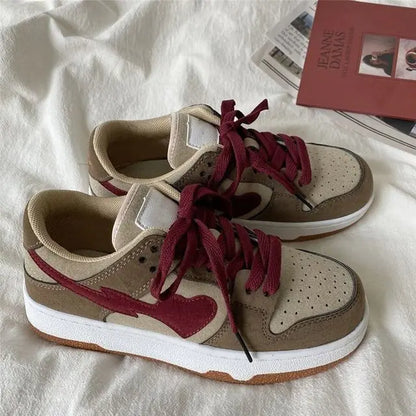 Color Matching Casual Shoes 2022 Vulcanize Sneakers Breathable Sport Walking Running Spring Platform Shoes - # BOAA73510001
