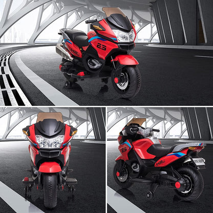COLOR TREE Kids 12V Electric Motorcycle with Music and Battery Power - Perfect Ride On Car Gift
