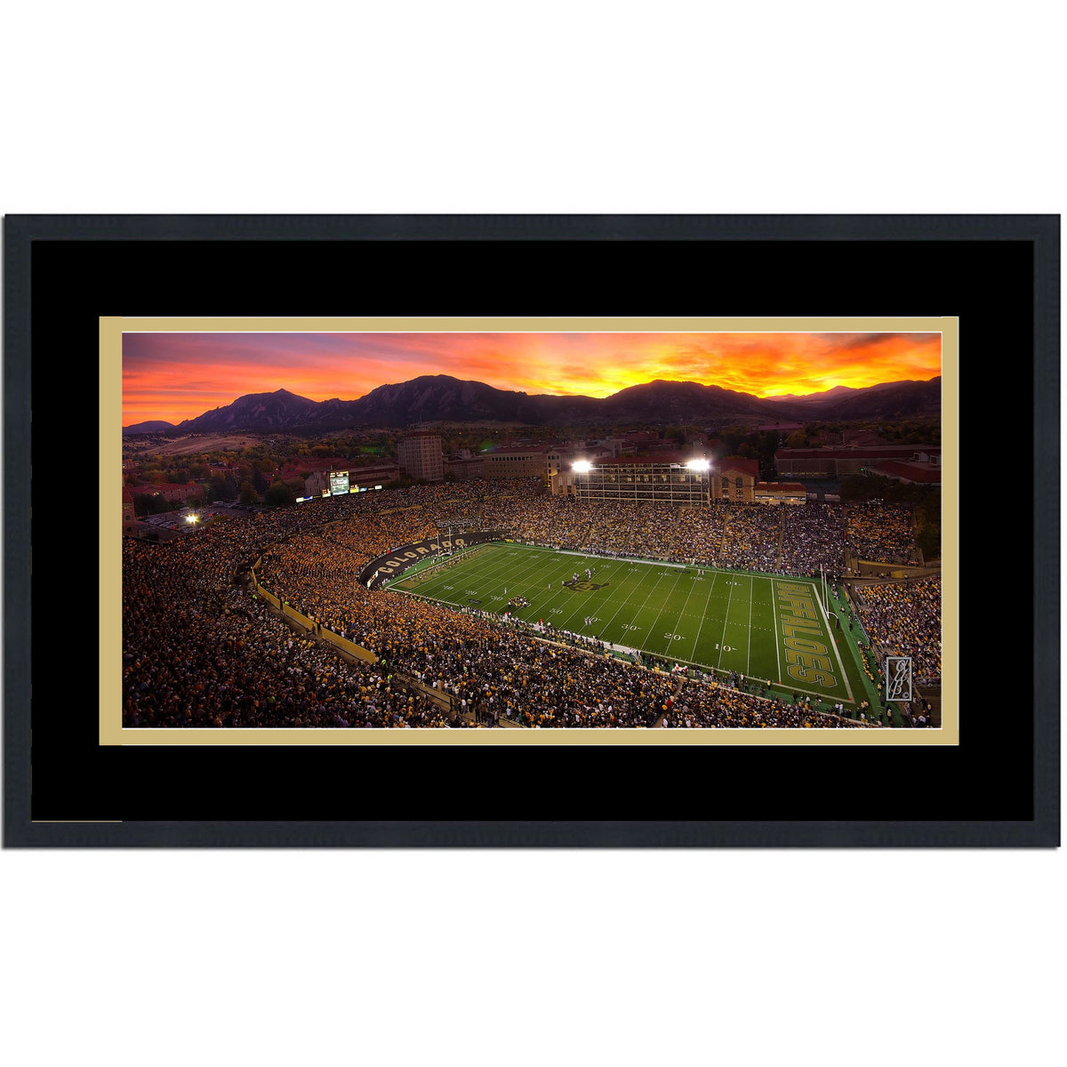 Framed Folsom Field Colorado Buffaloes 16x24 NCAA Football Photo Professionally Matted