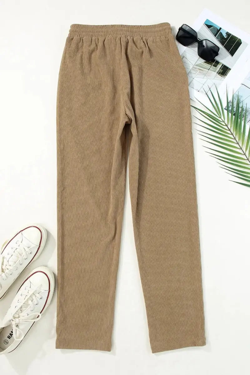 Trendsi Drawstring Pants Women's Casual Everyday Straight Leg with Pockets