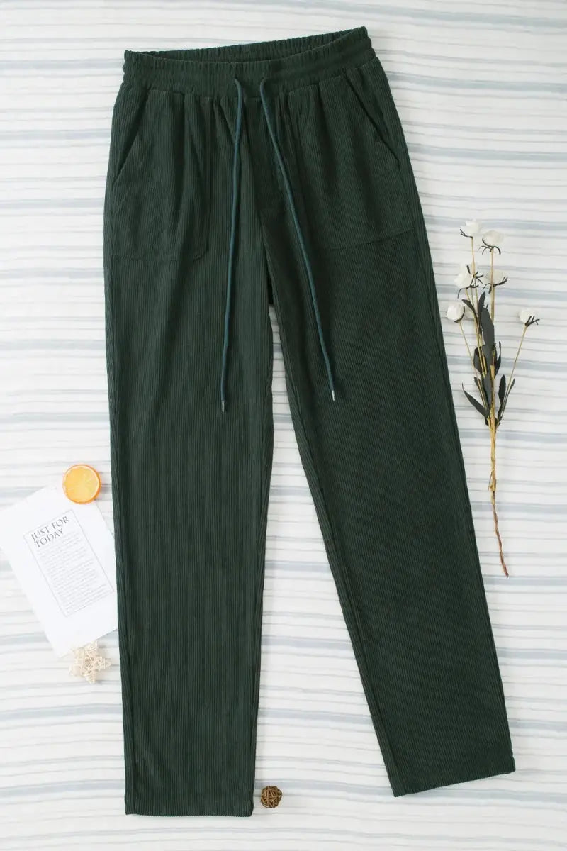 Trendsi Drawstring Pants Women's Casual Everyday Straight Leg with Pockets