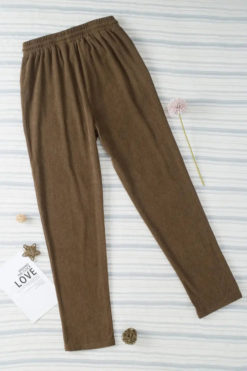 Trendsi Drawstring Pants Women's Casual Everyday Straight Leg with Pockets