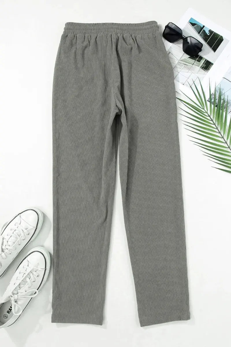 Trendsi Drawstring Pants Women's Casual Everyday Straight Leg with Pockets