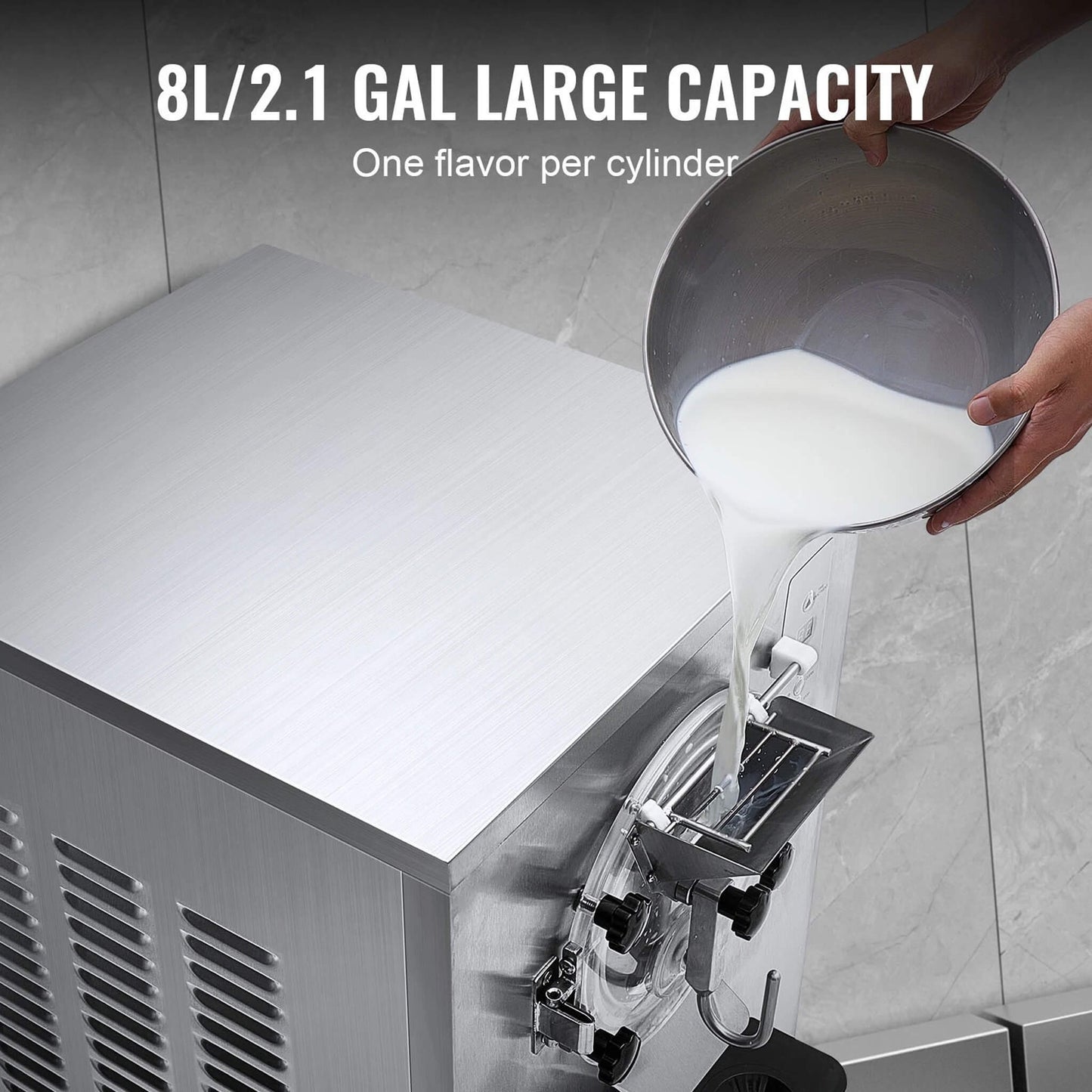 Commercial 20-25L/H Single-Flavor Hard Serve Stainless Steel Ice Cream Machine (SAK20782)