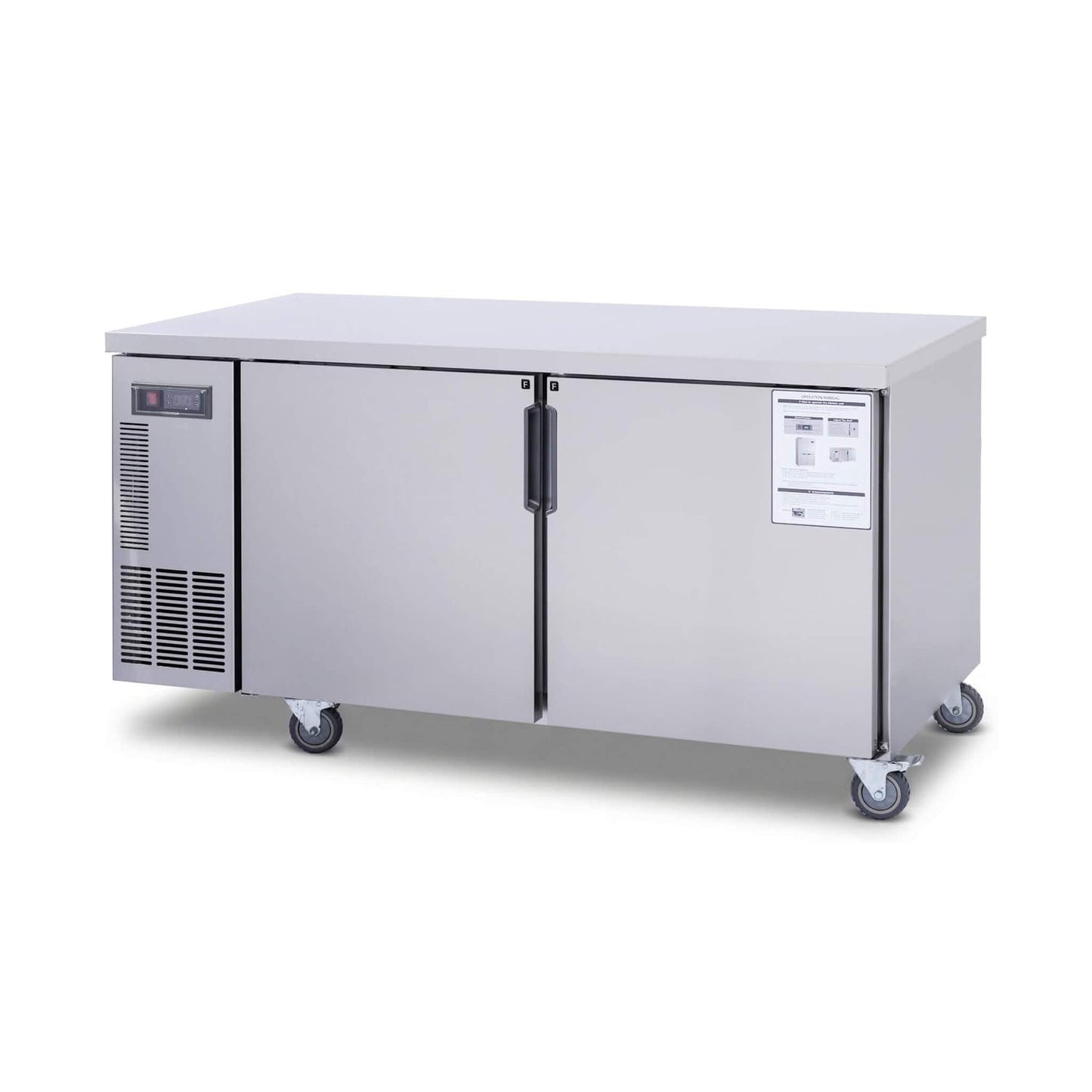 Heavy-Duty Commercial Stainless Steel Undercounter Worktop Freezer (SAK47218)